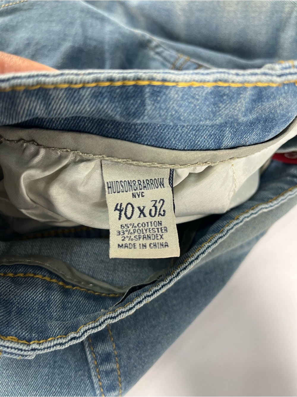 Slim Straight Light Blue Washed Men's Jeans - Picture 8 of 9